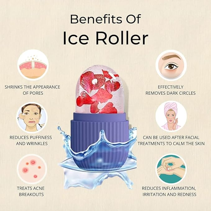 Ice Roller for Face Reusable Face Ice Roller for Face
