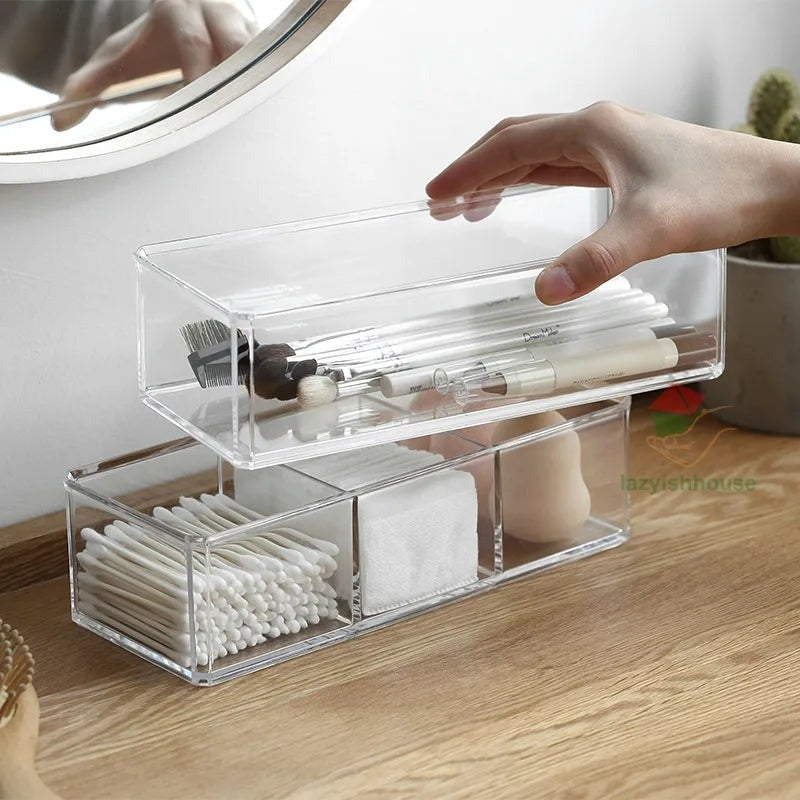 Stackable Cosmetic Divided Organizer
