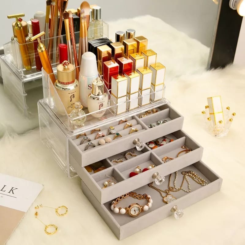 Flannel Jewellery and Cosmetic Storage