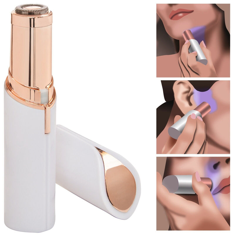 Electric Facial Hair Remover Women Mini Painless Lipstick Face Epilator Shaver (chargeable)